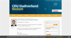 Desktop Screenshot of cdu-beckum.de