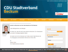 Tablet Screenshot of cdu-beckum.de